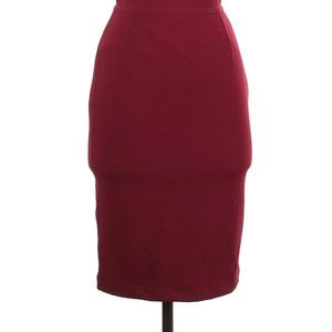 Lulu’s Deep Wine Red Pencil Skirt XS